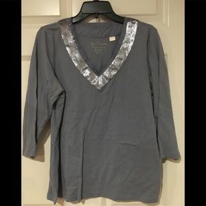 Chicos 3/4 sleeve top